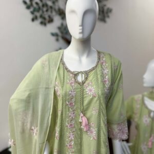 SB0726-02 Light Green Cotton Set