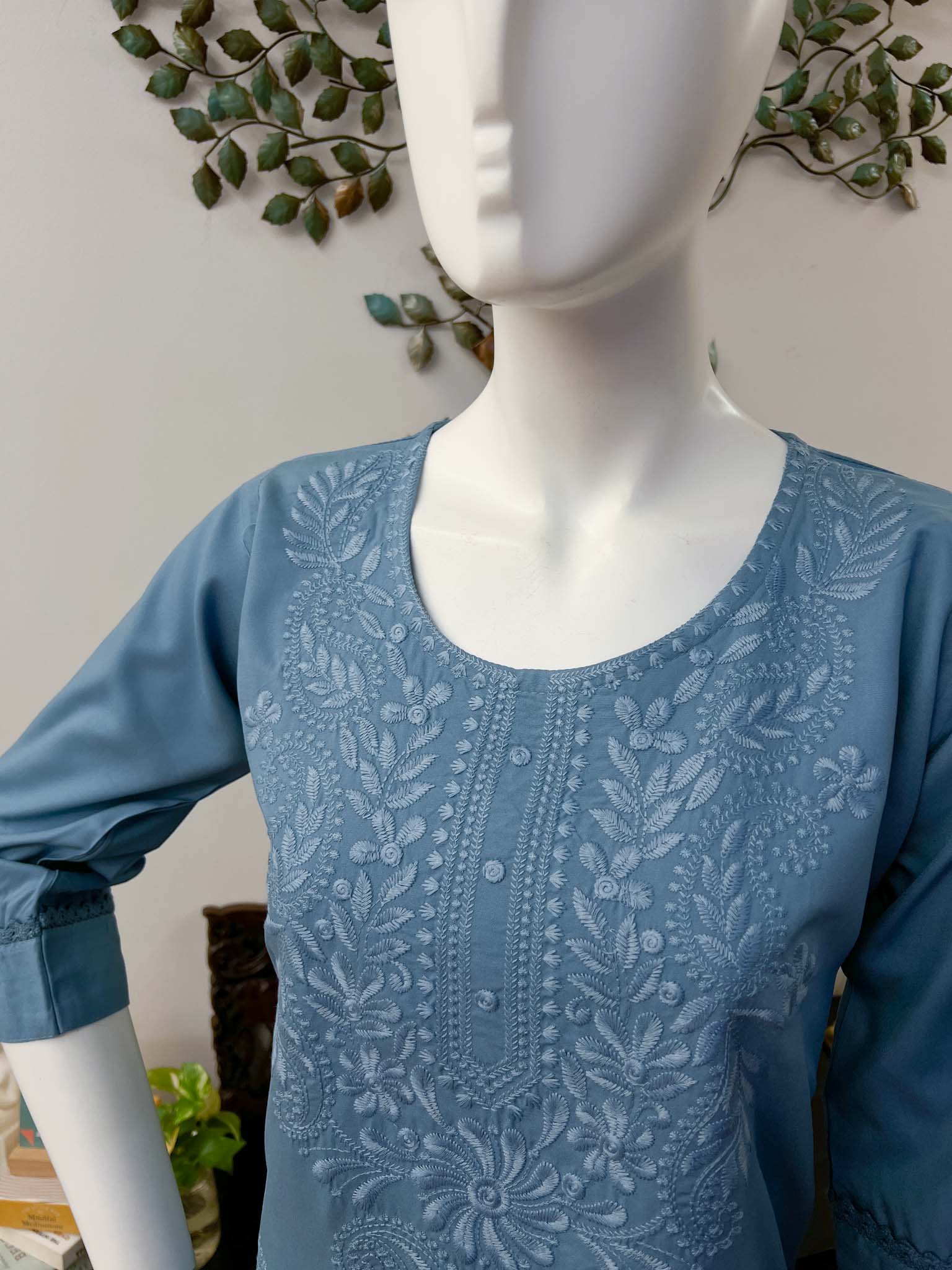 DSB0826-06 Blue Kurta & Pants - Image 2