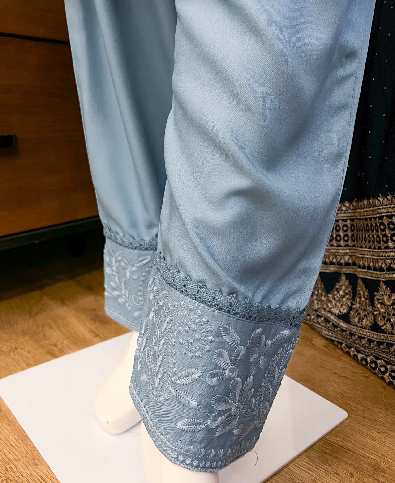 DSB0826-06 Blue Kurta & Pants - Image 4