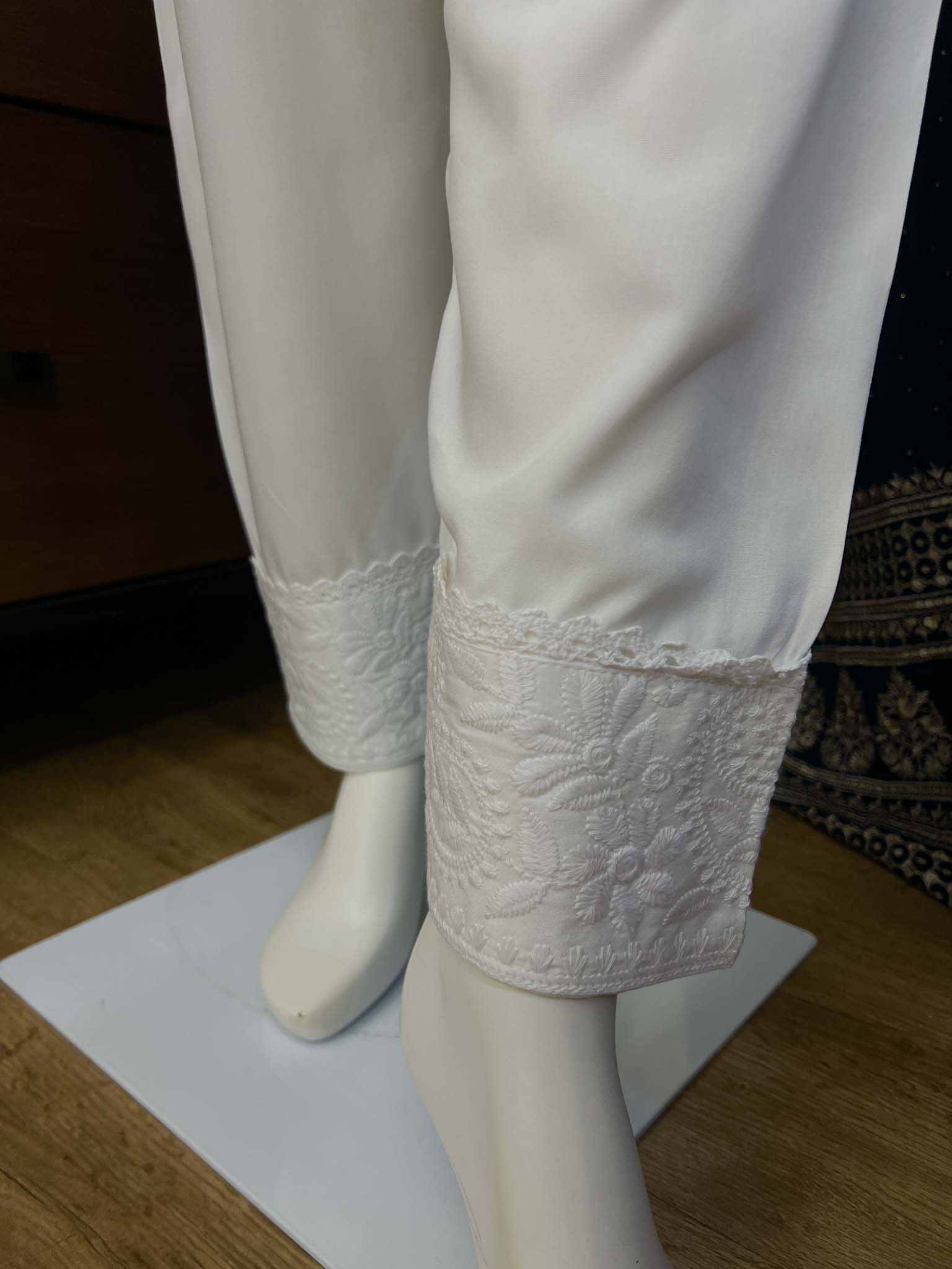 DSB0826-04 White Kurta & Pants - Image 4