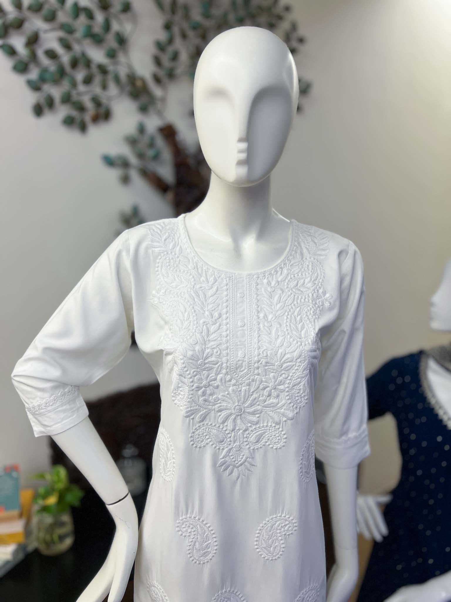 DSB0826-04 White Kurta & Pants