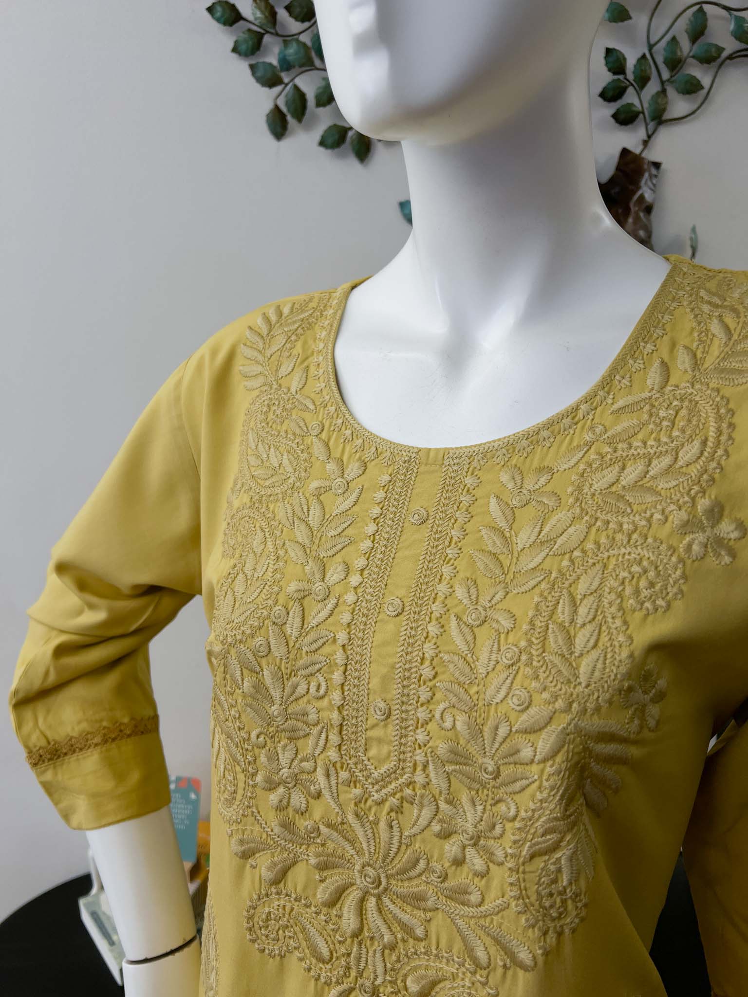 DSB0826-05 Macaroon Yellow Kurta & Pants - Image 2