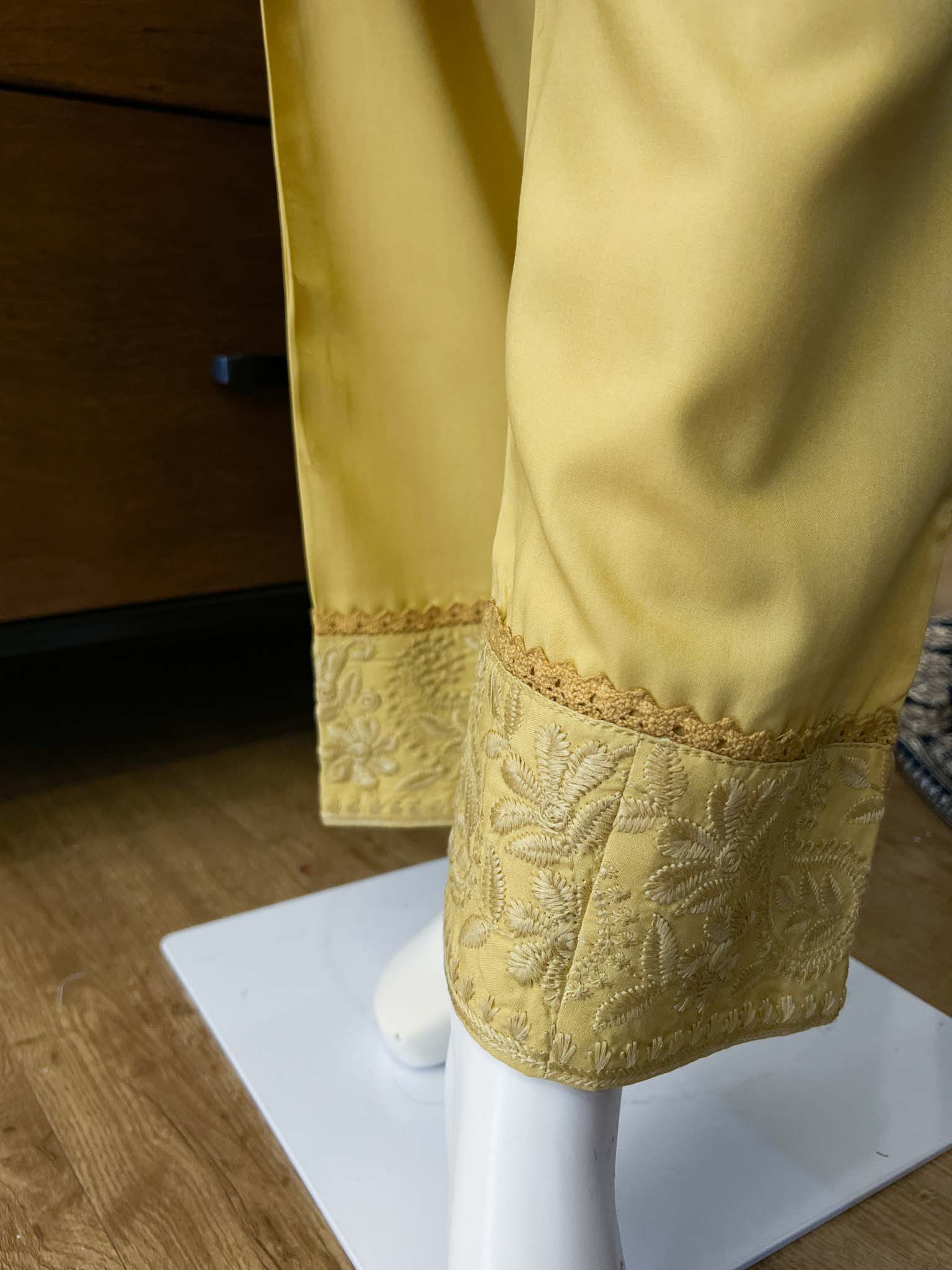 DSB0826-05 Macaroon Yellow Kurta & Pants - Image 4
