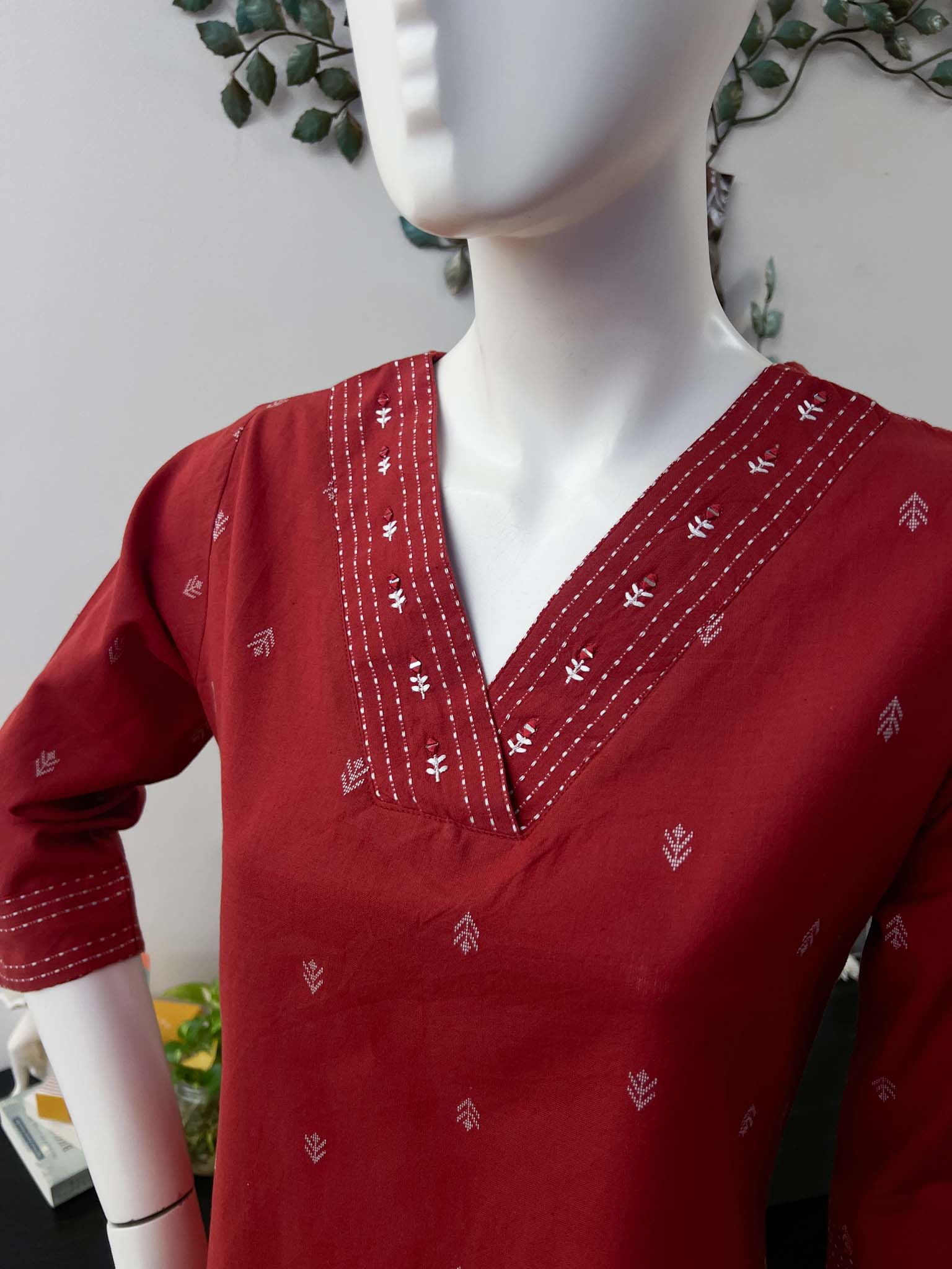 DSB0826-14-01 Orange Shade Kurta & Pants - Image 2