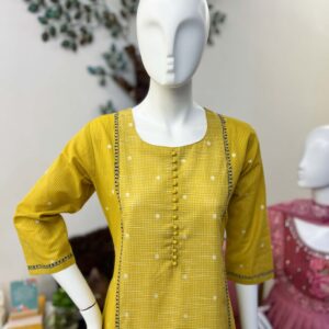 DSB0826-02 Checked & Stripes A-line Set