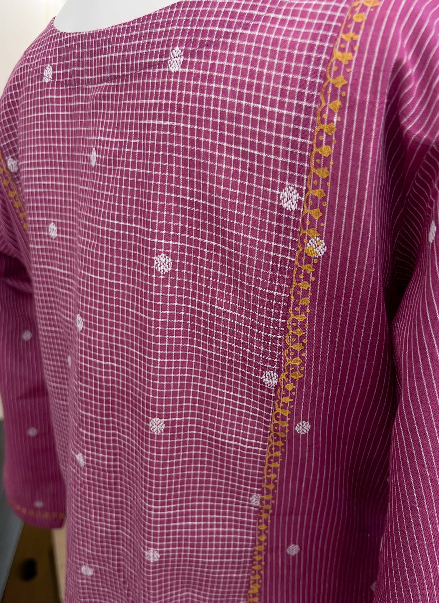 DSB0826-01 Checked & Stripes A-line Set - Image 4